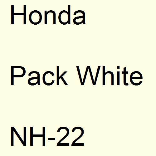 Honda, Pack White, NH-22.